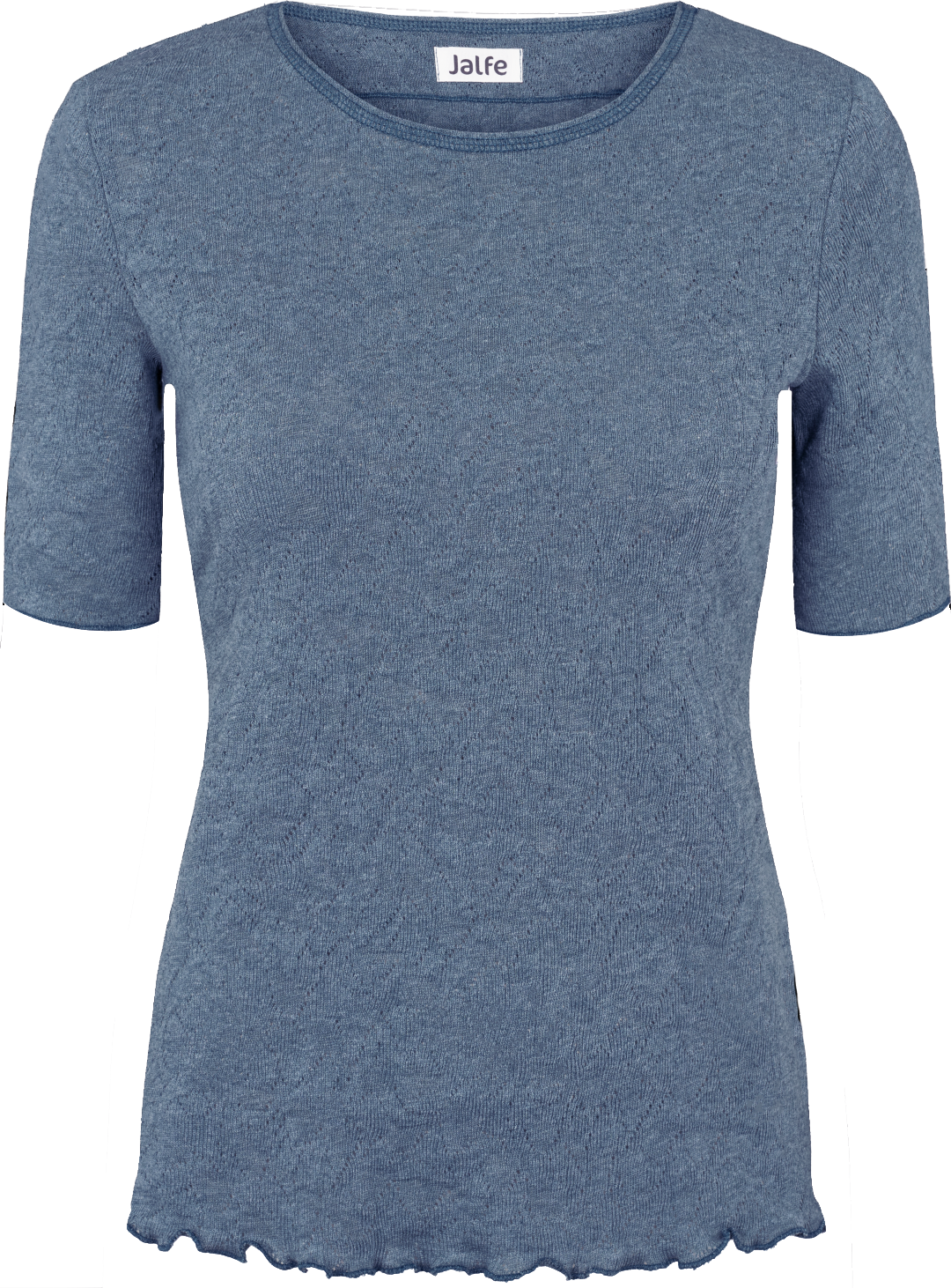 Shirt s/s jacquard organic cotton